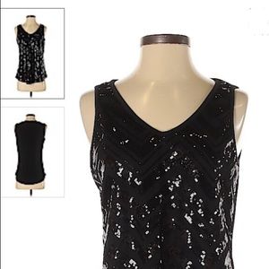 🦋 $5/$25 Sequin chevron tank